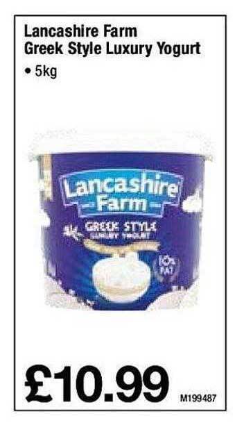 Makro Lancashire farm greek style luxury yogurt offer