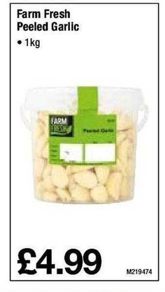 Makro Farm fresh peeled garlic offer