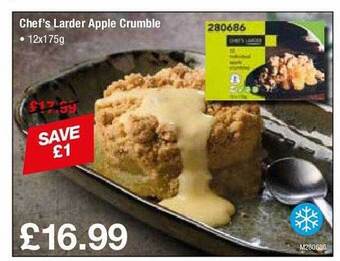 Makro Chef's larder apple crumble offer