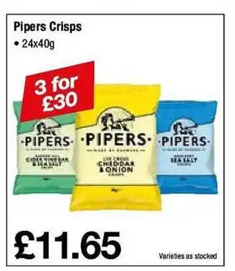 Makro Pipers crisps offer