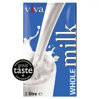 Iceland Viva long-life whole milk 1l offer