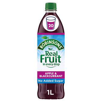 Iceland Robinsons apple & blackcurrant 1 litre offer