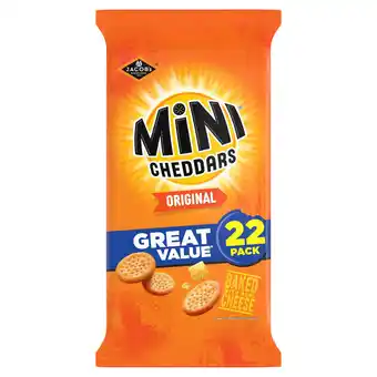 Iceland Jacob's 22 mini cheddars original 506g offer