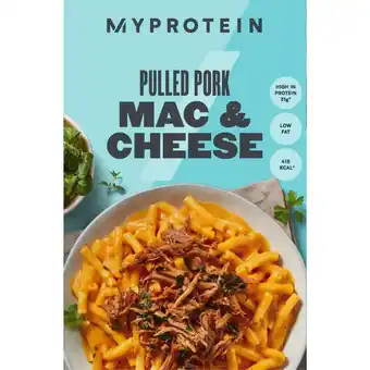Iceland Myprotein pulled pork mac and cheese 350g offer