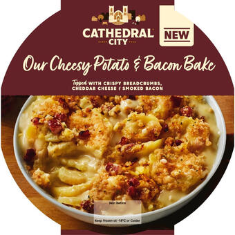 Iceland Cathedral city our cheesy potato and bacon bake 500g offer