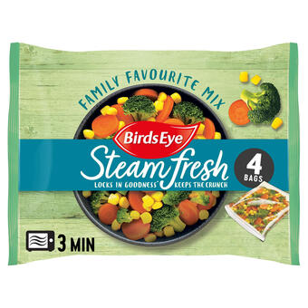 Iceland Birds eye 4 steamfresh family favourite mix 540g offer