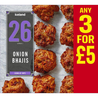 Iceland Iceland 26 (approx.) onion bhajis 390g offer
