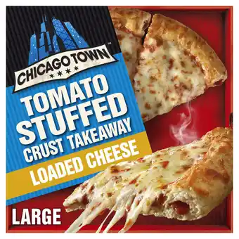 Iceland Chicago town takeaway stuffed crust cheese large pizza 630g offer