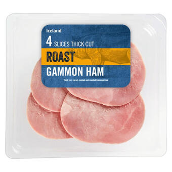 Iceland Iceland 4 slices thick cut roast gammon ham 100g offer