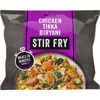 Iceland Iceland meal in a bag chicken tikka biryani stir fry 750g offer