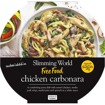 Iceland Slimming world chicken carbonara 550g offer