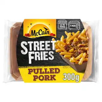 Iceland Mccain street fries pulled pork 300g offer