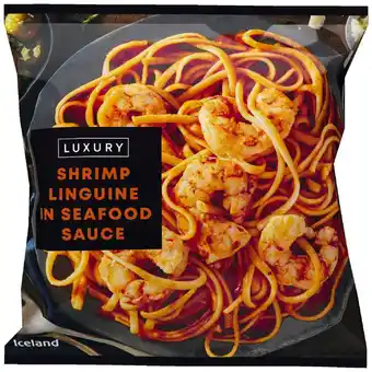 Iceland Iceland luxury shrimp linguine in seafood sauce 400g offer