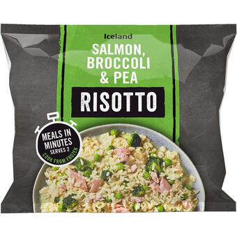 Iceland Iceland meal in a bag salmon, broccoli & pea risotto 750g offer