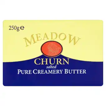 Iceland Meadow churn salted pure creamery butter 250g offer