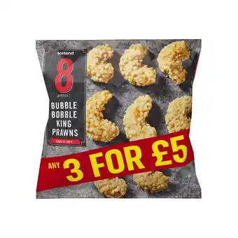 Iceland Iceland bubble bobble king prawns 150g offer
