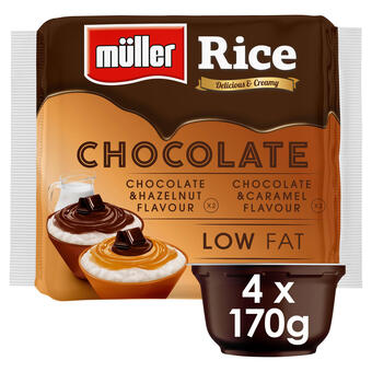 Iceland Müller rice chocolate pudding dessert 4 x 170g (680g) offer