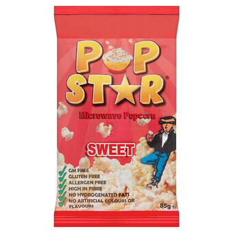 Iceland Pop star microwave popcorn sweet 85g offer