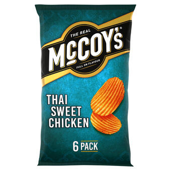 Iceland Mccoy's thai sweet chicken flavour potato crisps 6 x 25g offer