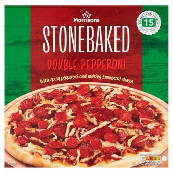 Morrisons Morrisons double pepperoni stonebake pizza offer