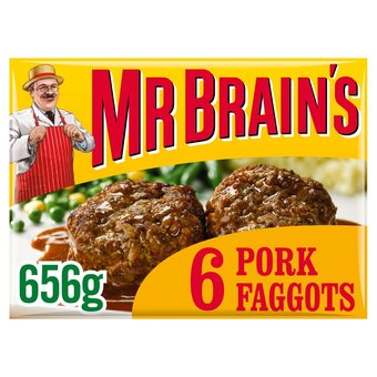 Morrisons Mr brains 6 pork faggots offer