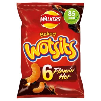 Morrisons Walkers wotsits flamin' hot multipack snacks offer