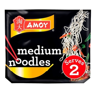 Morrisons Amoy straight to wok medium noodles offer