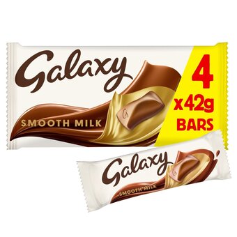 Morrisons Galaxy smooth milk chocolate bars multipack 4 x 42g offer