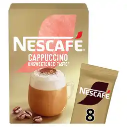 Morrisons Nescafe gold cappuccino unsweetened instant coffee 8 x sachets offer