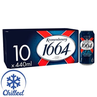 Morrisons Kronenbourg 1664 lager beer cans offer