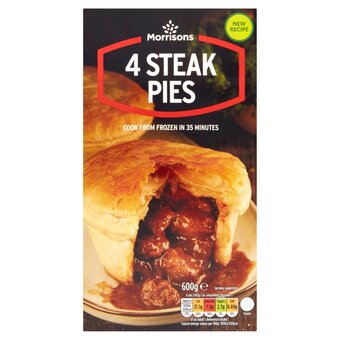 Morrisons Morrisons 4 steak pies offer