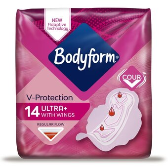 Morrisons Bodyform ultra normal sanitary towels with wings offer