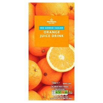 Morrisons Morrisons no added sugar orange juice drink offer