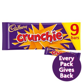 Morrisons Cadbury crunchie chocolate bar multipack 9 pack offer