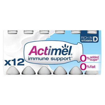 Morrisons Actimel 0% fat original yogurt drinks offer