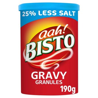 Morrisons Bisto reduced salt gravy granules offer