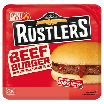 Morrisons Rustlers flame beef burger offer