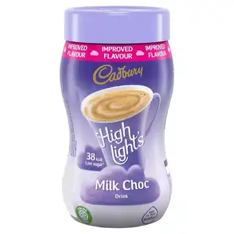 Morrisons Cadbury highlights milk choc drink offer