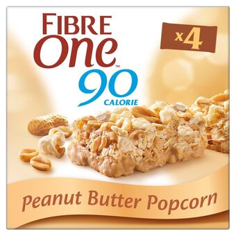 Morrisons Fibre one popcorn peanut cereal bars offer