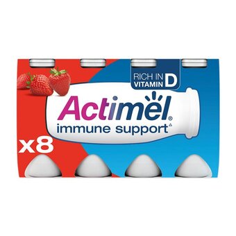 Morrisons Actimel strawberry yogurt drinks offer