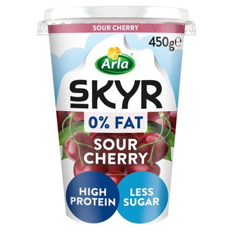 Morrisons Arla skyr sour cherry 0% fat yogurt offer