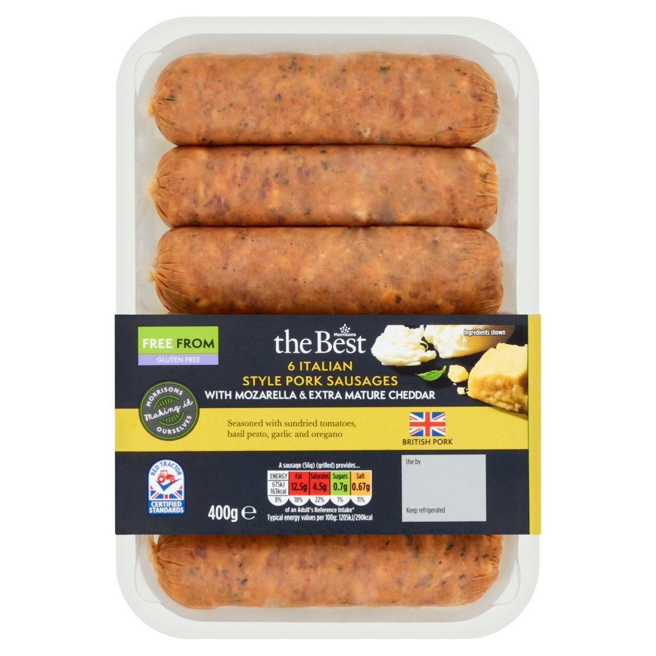 Morrisons the best italian style pork sausages offer at Morrisons