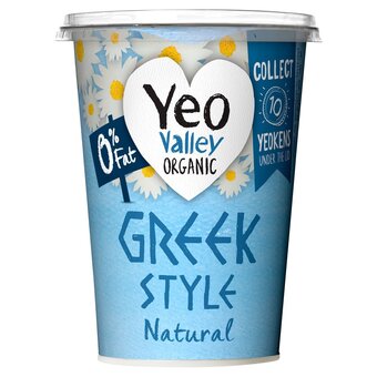 Morrisons Yeo valley organic 0% fat greek style natural yogurt offer