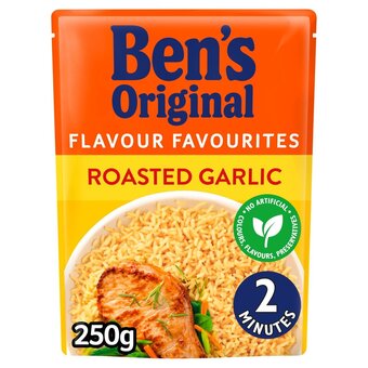 Morrisons Ben's original roasted garlic microwave rice offer