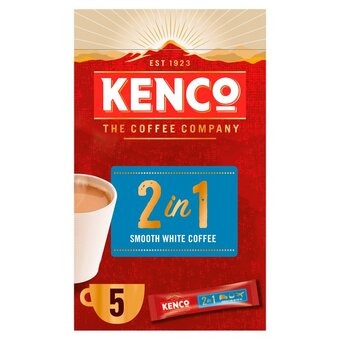 Morrisons Kenco 2in1 instant coffee sachets with milk x5 sachets offer