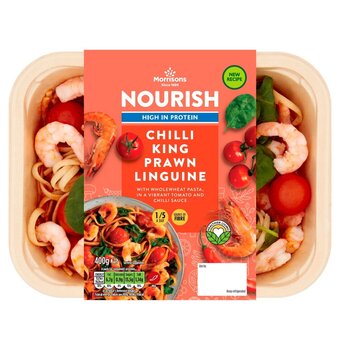 Morrisons Morrisons nourish chilli king prawn linguine offer