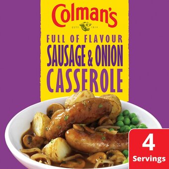 Morrisons Colman's sausage and onion casserole offer