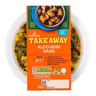 Morrisons Morrisons takeaway indian aloo gobi saag offer