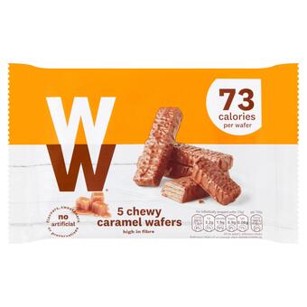 Sainsbury's Weight watchers caramel wafer biscuits 80g offer