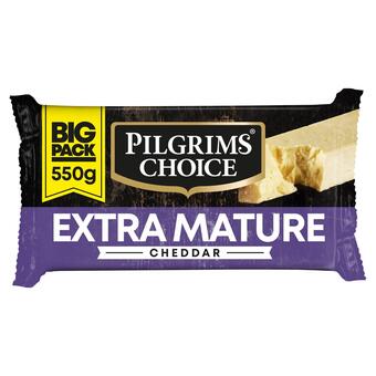 Sainsbury's Pilgrims choice extra mature cheddar cheese 550g offer